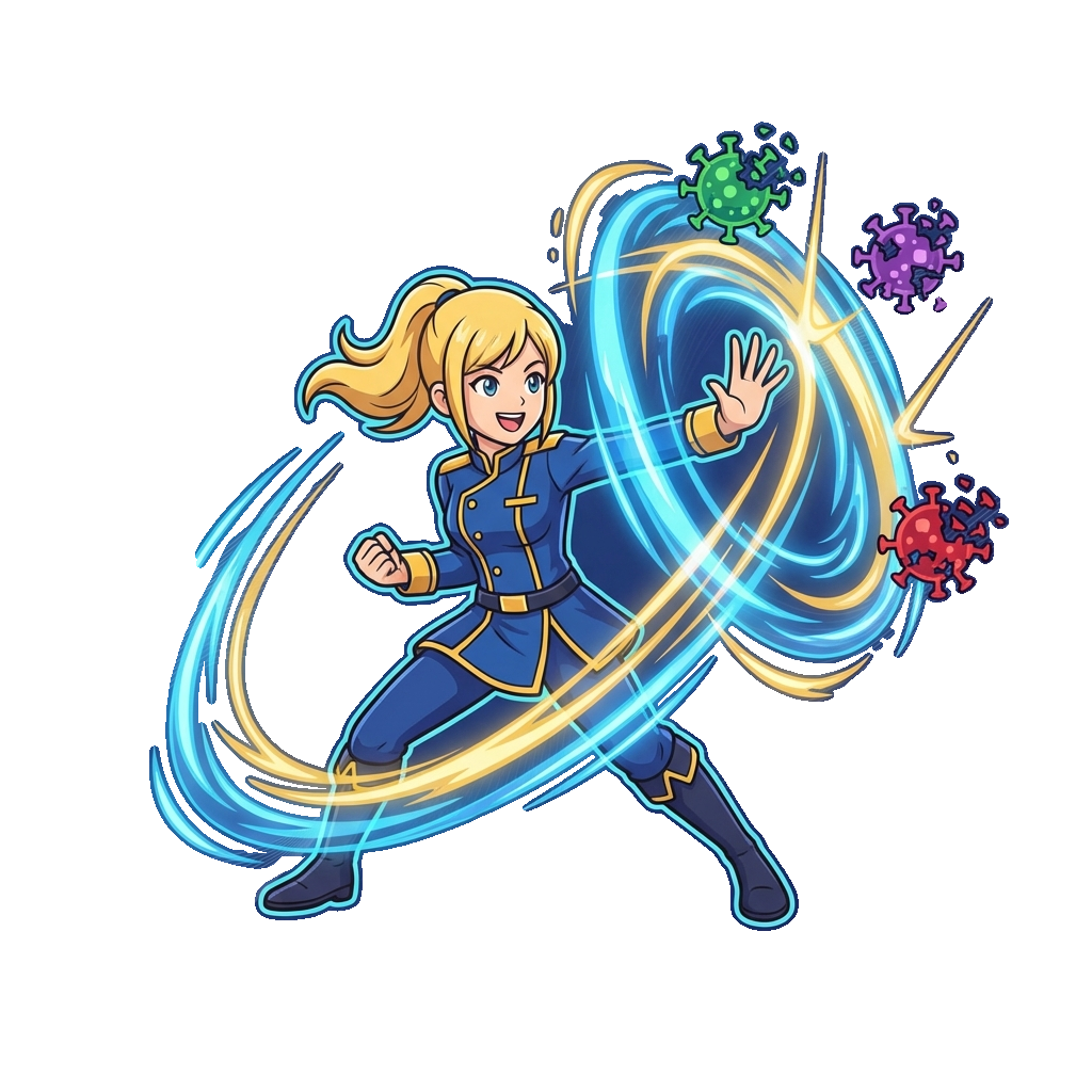 Visual hasil generate dengan background transparan.