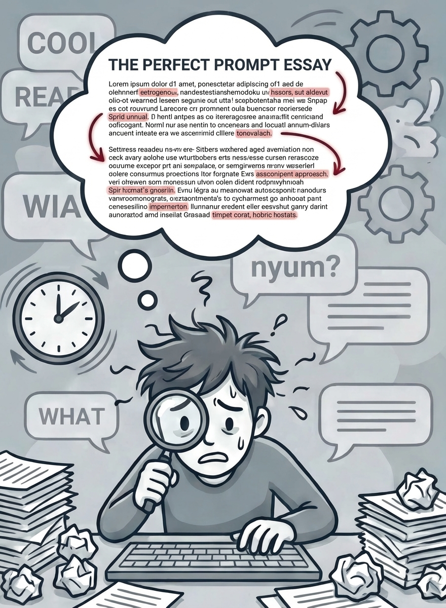 Meme tentang proses prompt yang lambat dan menyiksa dengan AI umum.